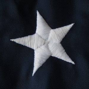 embroidered flag stars