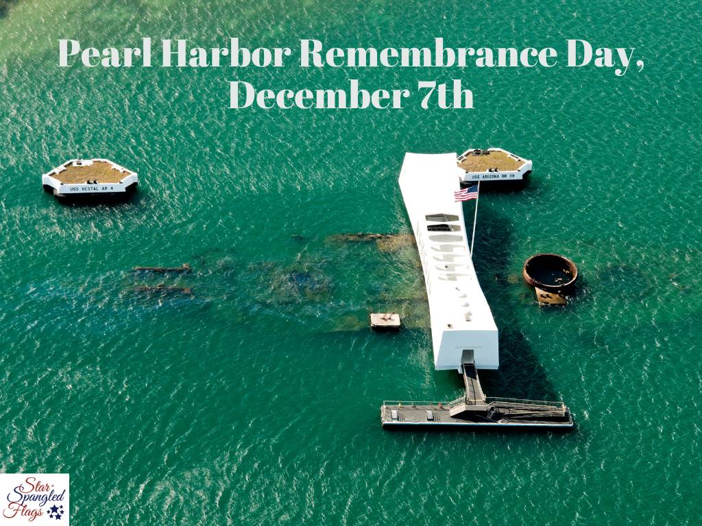Pearl Harbor Remembrance Day flag holiday