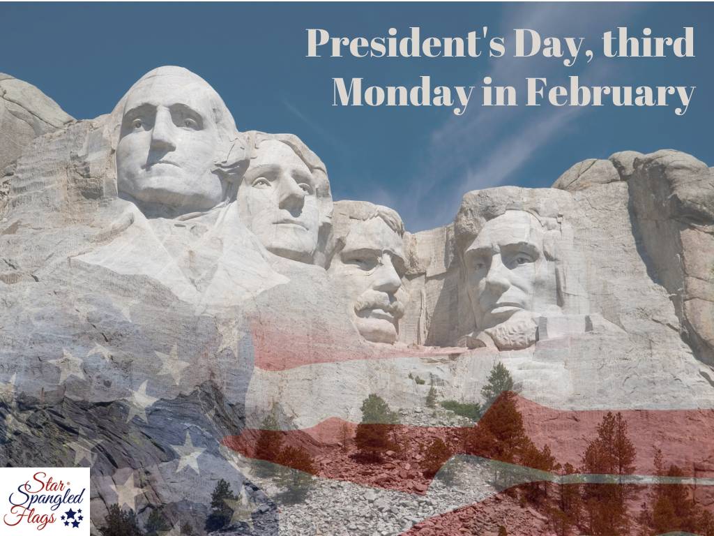 Presidents Day flag holiday