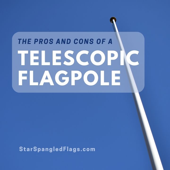 Telescopic flagpole
