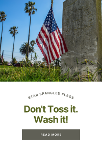 Dirty American flag
