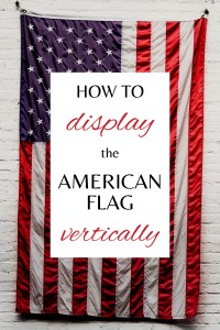 hot to display a flag vertically