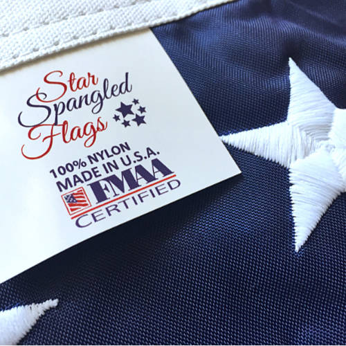 Nylon Embroidered American flag